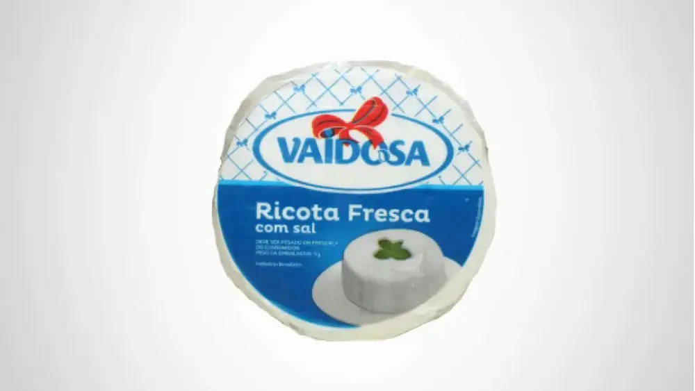 Anvisa manda recolher lotes de ricota da marca Vaidosa