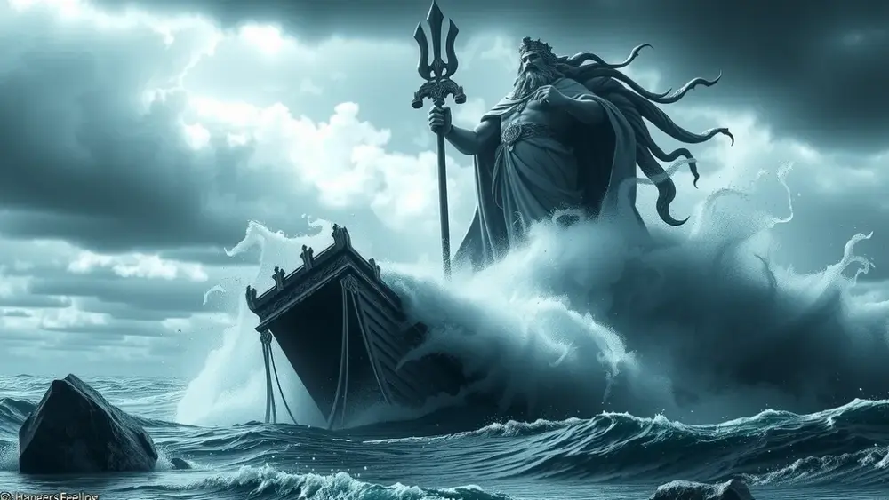 O gigante Polifemo e a vingança de Poseidon contra Odisseu